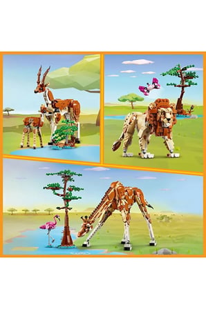 Lego ® Creator 3’Ü 1 Arada Vahşi Safari Hayvanları 31150 - 9+ Yaratıcı Oyuncak Yapım Seti (780 Parça