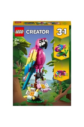 Lego ® Creator Egzotik Pembe Papağan 31144 - 7 Yaş Ve Üzeri Çocuklar Için Papağan, Balık Ve Kurbağa 