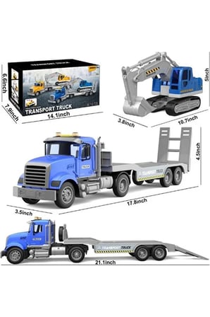 Ctoy Sesli Ve Işıklı Kepçe Taşıyıcı Tır - Py6811B