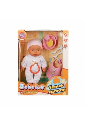 Sunman Marka 030021 , Bebelou Yemek Zamanı Sesli Bebek Seti 35 Cm / +3 Yaş