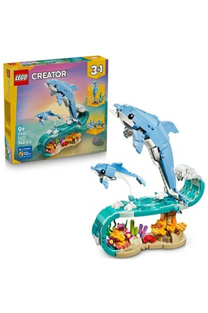 Lego ® Creator 3'Ü 1 Arada Deniz Hayvanları: Güzel Yunuslar 31385 – 9+ Oyuncak Yapım Seti (542 Parça