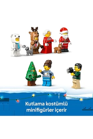 Lego ® City 2025 Yılbaşı Takvimi 60475 – 5+ Oyuncaklarla Eğlenceli Yılbaşına Geri Sayım Yapım Seti (