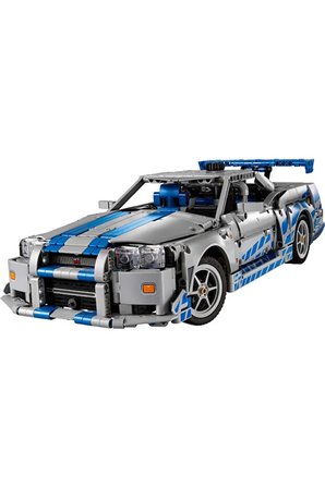 Lego ® Technic™ Daha Hızlı Daha Öfkeli Nissan Skyline Gt-R (R34) Araba 42210 - 18+ Model Seti (1410P