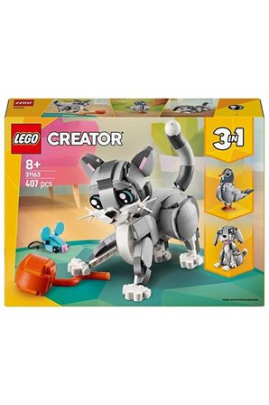 Lego Creator 3’Ü 1 Arada Oyunbaz Kedi 31163 - 8 Yaş Ve Üzeri Çocuklar Için Köpek Veya Güver