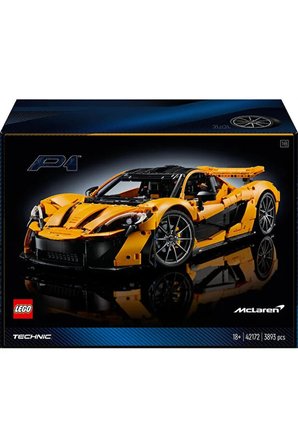 Lego ® Technic Mclaren P1™ 42172 -Yetişkinler Için Sergilenebilir Araba Modeli Yapım Seti (3893P)