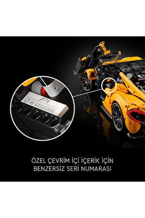 Lego ® Technic Mclaren P1™ 42172 -Yetişkinler Için Sergilenebilir Araba Modeli Yapım Seti (3893P)