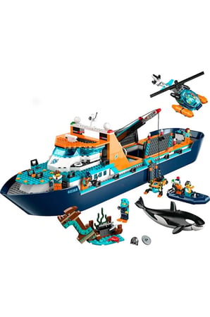 Lego ® City Kutup Keşif Gemisi 60368 - 7+ Yaratıcı Oyuncak Yapım Seti (815Parça)