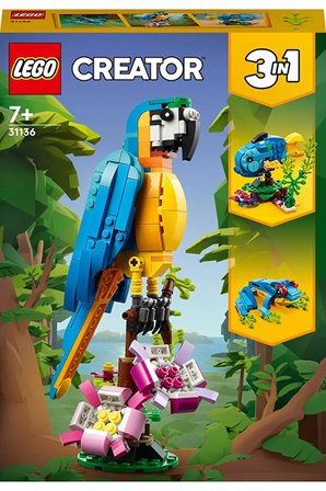 Lego ® Creator 3'Ü 1 Arada Egzotikpapağan 31136 - 7+ Çocuklar Için Yaratıcı Oyuncak Yapım Seti (253P
