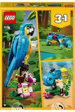 Lego ® Creator 3'Ü 1 Arada Egzotikpapağan 31136 - 7+ Çocuklar Için Yaratıcı Oyuncak Yapım Seti (253P