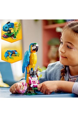 Lego ® Creator 3'Ü 1 Arada Egzotikpapağan 31136 - 7+ Çocuklar Için Yaratıcı Oyuncak Yapım Seti (253P