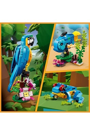 Lego ® Creator 3'Ü 1 Arada Egzotikpapağan 31136 - 7+ Çocuklar Için Yaratıcı Oyuncak Yapım Seti (253P