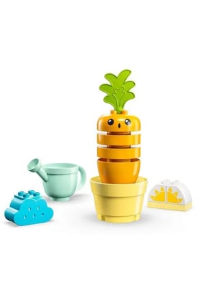 Lego Duplo Ilk Büyüyen Havucum 10981-18 Ay Ve Üzeri Çocuklar Için Eğitici Oyuncak Yapım Seti (11 Par