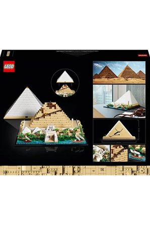 Lego ® Architecture Mimari Simgeler Koleksiyonu: Keopspiramidi 21058 - 18+ Model Yapım Seti (1476P)