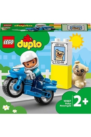 Lego ® Duplo® Kurtarma Polis Motosikleti 10967 - 2+ Çocuklar Için Oyuncak Yapım Seti (5P)