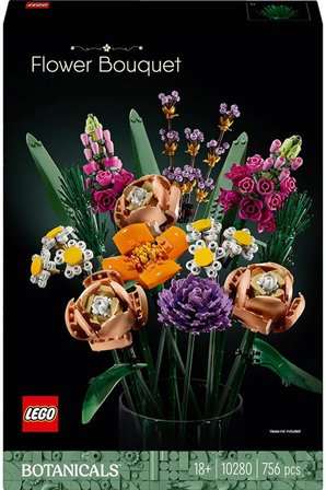 Lego ® Botanicals Çiçek Buketi 10280 – Yetişkinler Için Yapay Çiçek Modeli Yapım Seti (756 Parça)