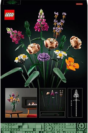 Lego ® Botanicals Çiçek Buketi 10280 – Yetişkinler Için Yapay Çiçek Modeli Yapım Seti (756 Parça)