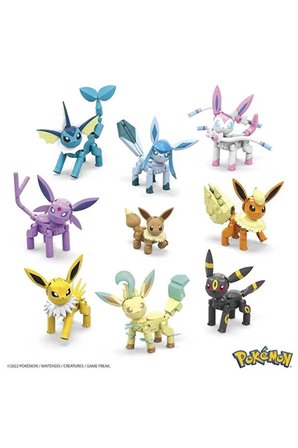 Pokemon Mega Pokémon™ - Eevee Dönüşümleri Yapı Seti, Çocuklar Için Yapı Oyuncakları Gfv85