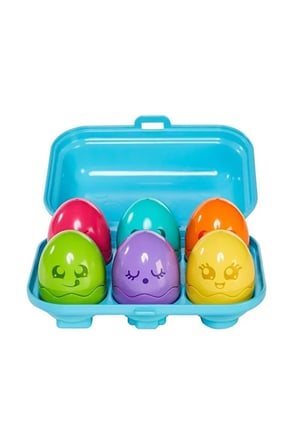 Sunman Grck 73081 Tomy, Parlak Renkli Saklambaçlı Yumurtalar, 6-36 Ay Efsn
