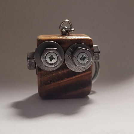 Cep Robotu” – El Yapımı Robot Anahtarlık (5 x 4 x 2 cm)