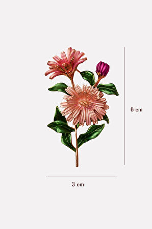 Bahar Dalı Papatya Broş