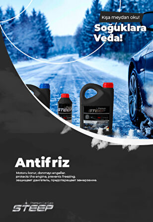STEEP Coollife Antifriz -42 Derece Kırmızı 3 Lt 4 Adet