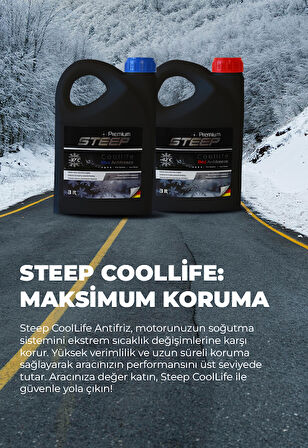 STEEP Coollife Antifriz -42 Derece Kırmızı 3 Lt 6 Adet