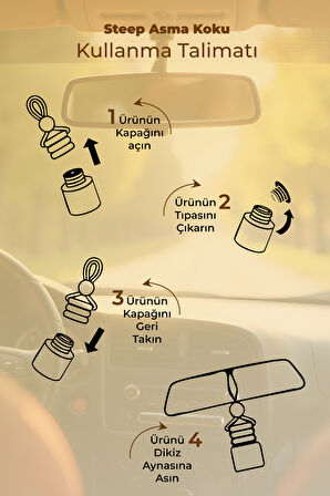 STEEP Cam Fanus Odunsu 8 ml Ayna Kokusu