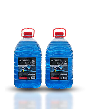 STEEP Oto Cam Suyu -20 Derece Antifriz İçerikli 5 Lt 2 Adet