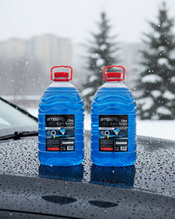 STEEP Oto Cam Suyu -20 Derece Antifriz İçerikli 5 Lt 2 Adet