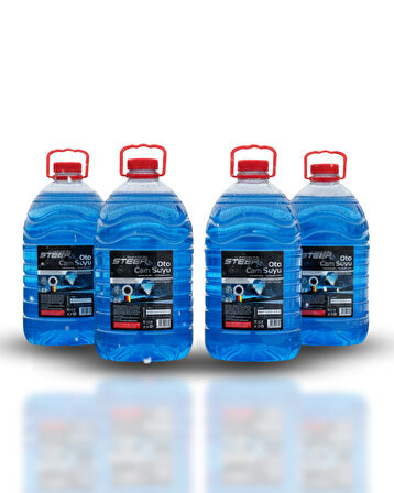 STEEP Oto Cam Suyu -20 Derece Antifriz İçerikli 5 Lt 4 Adet
