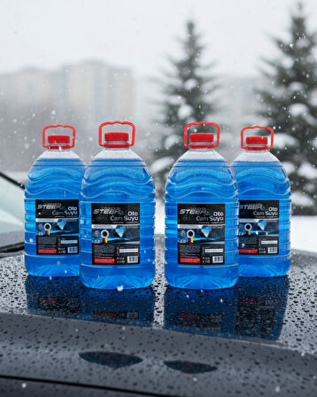 STEEP Oto Cam Suyu -20 Derece Antifriz İçerikli 5 Lt 4 Adet