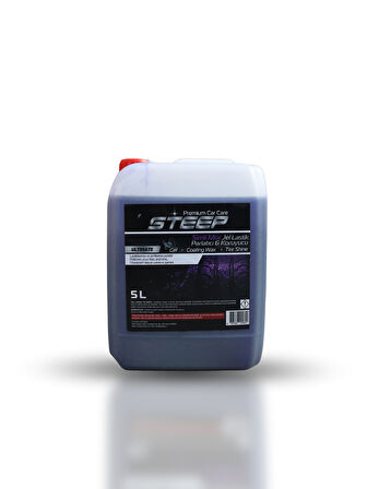 STEEP Ultimate Simli Jel Lastik Parlatıcı Mor 5 Lt