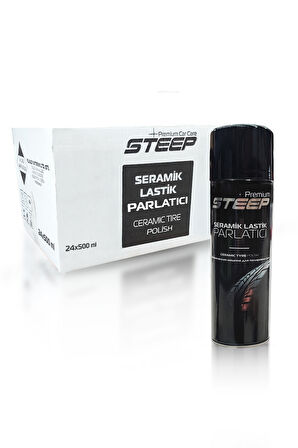 STEEP Seramik Lastik & Tampon Parlatıcı Sprey 24 Adet 500ml