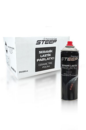STEEP Seramik Lastik & Tampon Parlatıcı Sprey 24 Adet 500ml