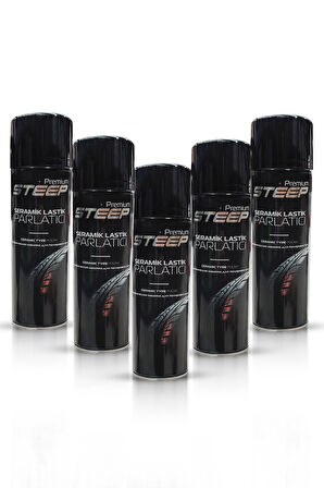 STEEP Seramik Lastik & Tampon Parlatıcı Sprey 5 Adet 500ml