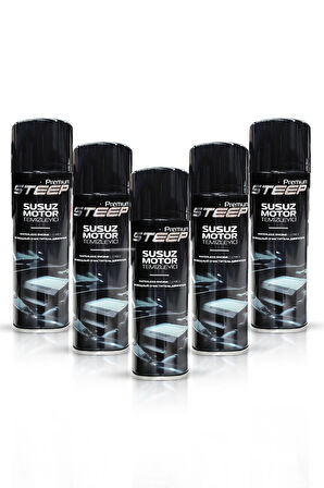 STEEP Susuz Motor Temizleyici & Parlatıcı Sprey 5 Adet 500 Ml