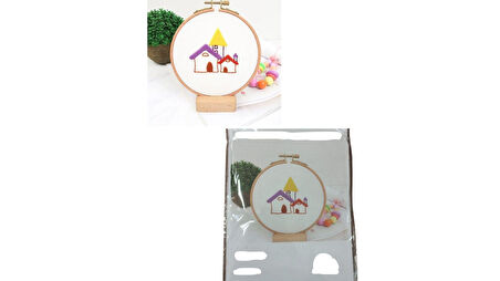 Nakış Kitleri Kasnaklı 8.6 X 6 cm Ev