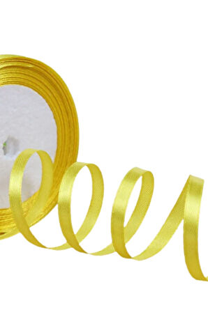 Saten Kurdele 3 cm 10 Metre Sarı