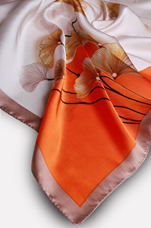 Ginkgo Biloba Fular ve Broş Hediye Seti