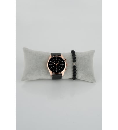 STONY Sade Kadran Model 11 Dereceli Rose Gold Çerçeve Kadın Kol Saati Bileklik Hediye