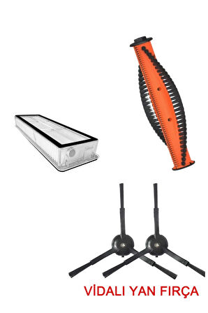 Xiaomi Robot Vacuum S10T STFCR01SZ Uyumlu Filtre Fırça Seti