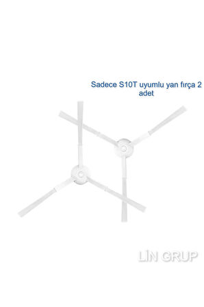 Xiaomi S10T STFCR01SZ modeli uyumlu 2 adet yan fırça