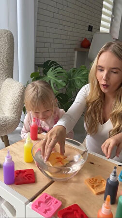 Sylar Magic Water Elf Aqua Gel Sihirli su oyuncak seti 5 renk jel şişe 6 kalıp