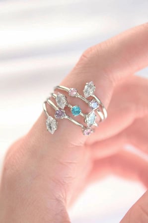 Vexor Renkli Zirkon Taşlı Silver Renk Ayarlanabilir Yüzük