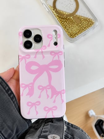 iPhone 17 PRO MAX uyumlu - Yanları Şeffaf Arkası Parlak Kapak Desenli Koruyucu Telefon Kılıfı