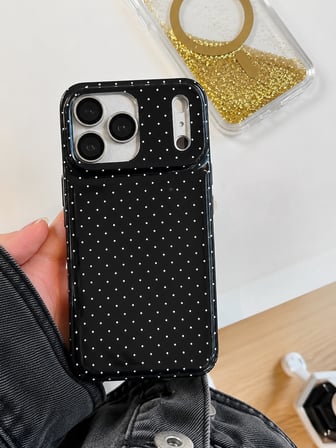 iPhone 17 PRO MAX uyumlu - Yanları Şeffaf Arkası Parlak Kapak Desenli Koruyucu Telefon Kılıfı