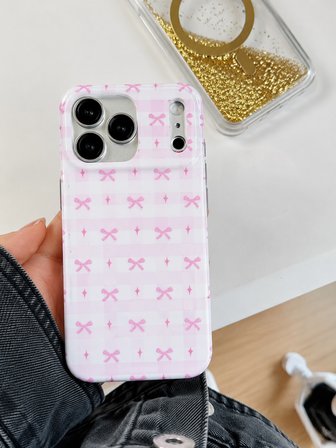 iPhone 17 PRO MAX uyumlu - Yanları Şeffaf Arkası Parlak Kapak Desenli Koruyucu Telefon Kılıfı