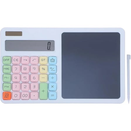 12 Haneli Hesap Makinesi - LCD Yazı Tahtalı - Dijital Kalemli