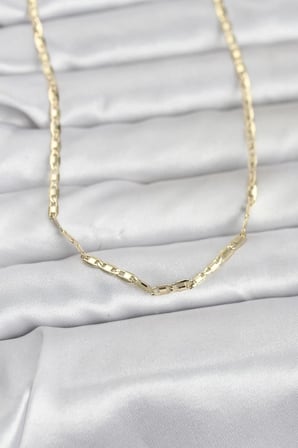 CM 14K Gold Renk Gemici Zincir Model 60 cm Kadın Kolye