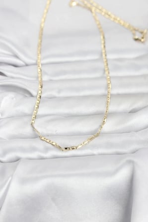 CM 14K Gold Renk Gemici Zincir Model 60 cm Kadın Kolye